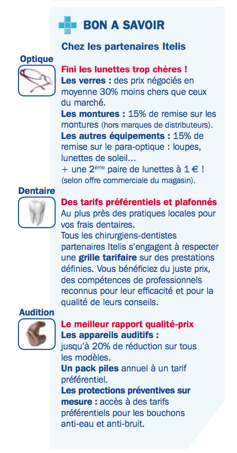 Offre santé AXA Avantages partenaires Itelis